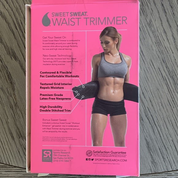 Sweet Sweat waist trimmer and hip bands. Never used. - Picture 3 of 6